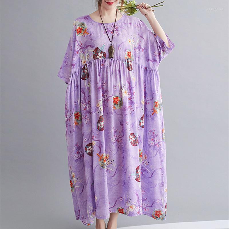 Plus Size Dresses Loose Dress 2022 Arrival Thin Soft Cotton Linen Short Sleeve Summer 6XL Women Casual Long Maxi Edar22, Purple
Plus Size Dresses Loose Dress 2022 Arrival Thin Soft Cotton Linen Short Sleeve Summer 6XL Women Casual Long Maxi Edar22, Purple