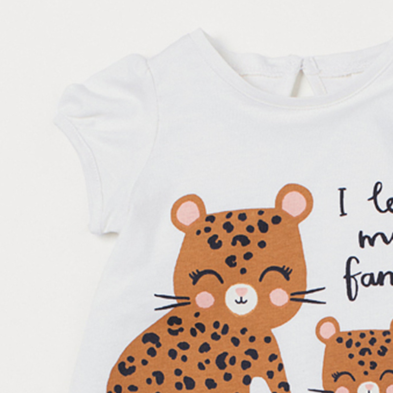 Little maven Summer Clothes Baby Girls Lovely Clothes Sets Cotton with Cute Cat Comfort and Soft for Kids Girls 2 to 7 year 220509