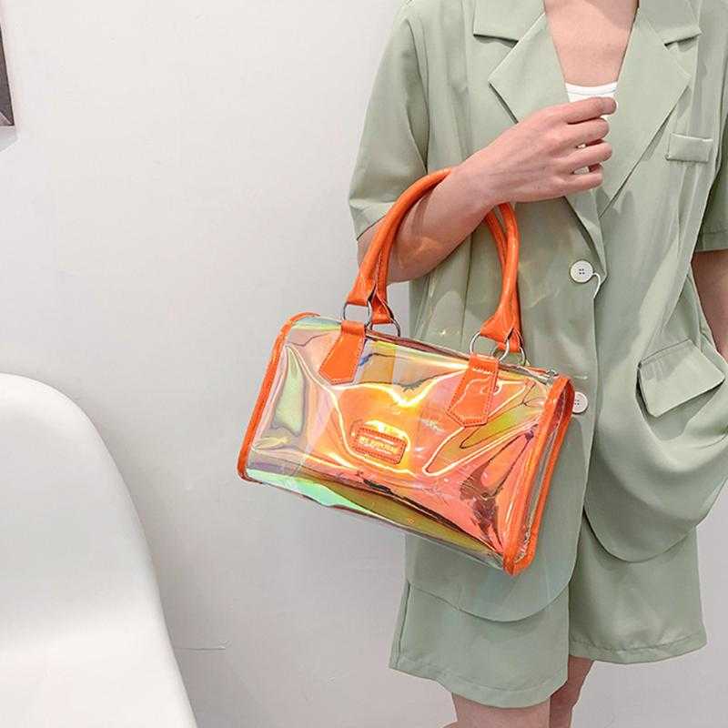 Evening Bags Fashion PVC Transparent Laser Shoulder Crossbody Bag For Women Summer Clear Jelly Messenger Tote Travel Handbags, Pink
Evening Bags Fashion PVC Transparent Laser Shoulder Crossbody Bag For Women Summer Clear Jelly Messenger Tote Travel Handbags, Pink