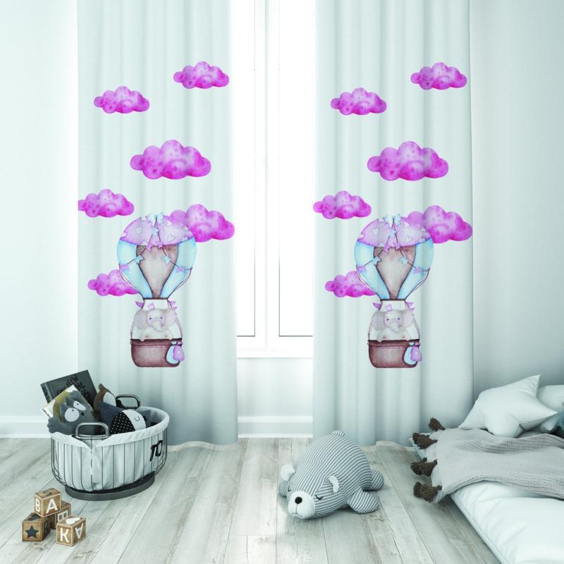 Curtain & Drapes Cute Tiny Elephant Riding Balloon Baby Kids Room Special Design Canopy Hook Button Blackout Jealous Window Bedroom, 65x135 cm ( 1 pcs)
Curtain & Drapes Cute Tiny Elephant Riding Balloon Baby Kids Room Special Design Canopy Hook Button Blackout Jealous Window Bedroom, 65x135 cm ( 1 pcs)