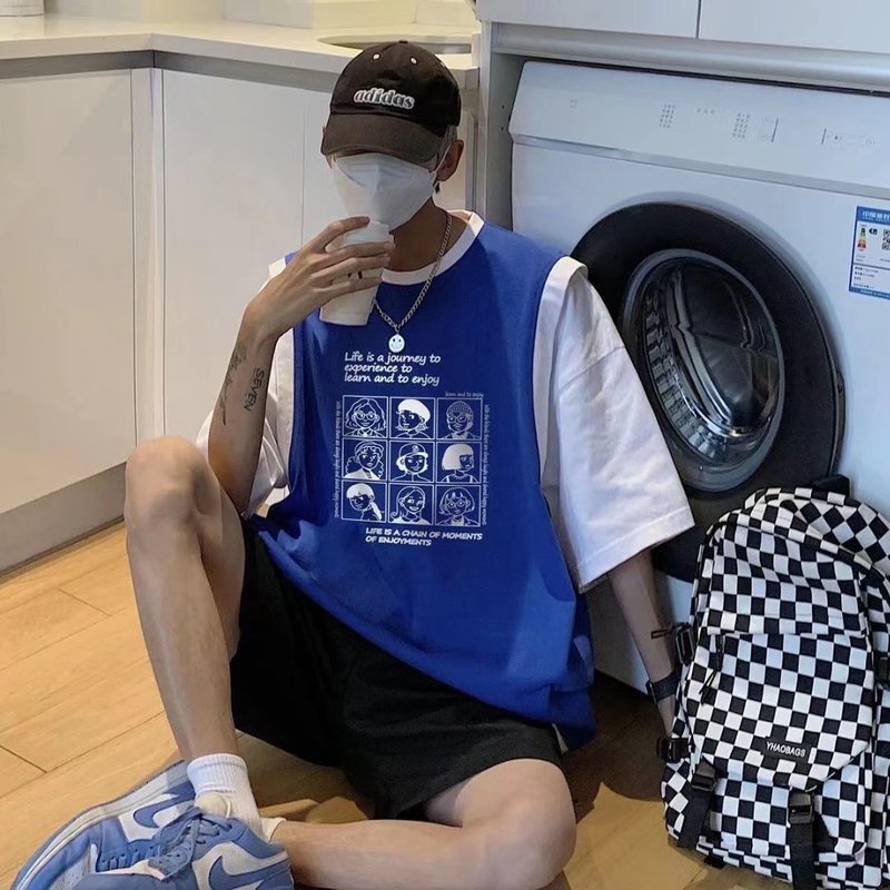 Funny Cattoon Men Tshirts Anime Tokyo Tops Summer Women Half Sleeve Tops Oversized Fake Two Fashion Male Tee Shirt Streetwear 0615, Whitw 
Funny Cattoon Men Tshirts Anime Tokyo Tops Summer Women Half Sleeve Tops Oversized Fake Two Fashion Male Tee Shirt Streetwear 0615, Whitw