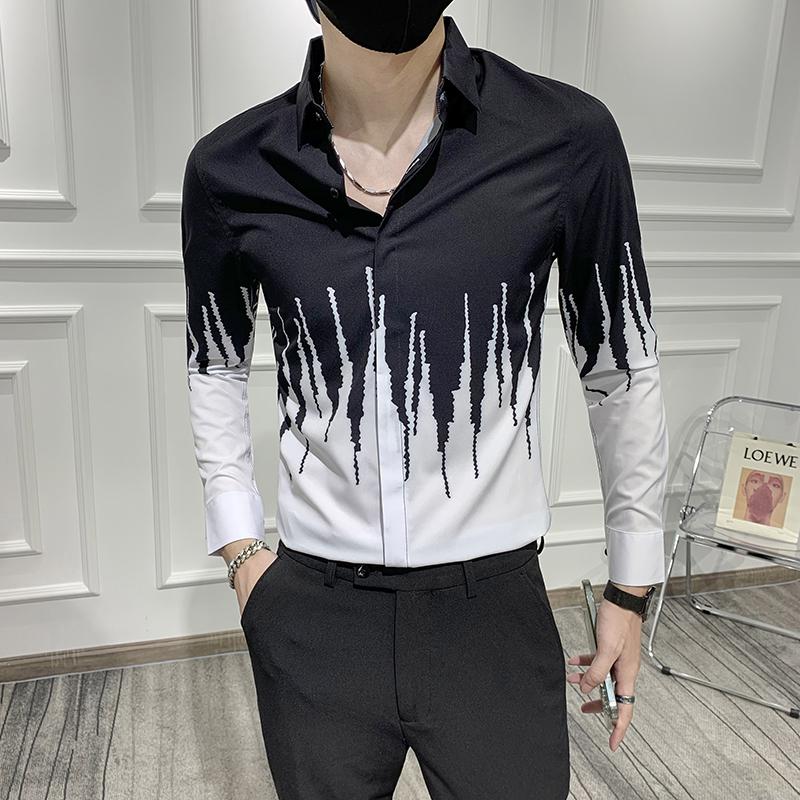 Men's Casual Shirts Black/White Fashion Patchwork Color Long Sleeve Tuxedo Dress Men Clothing 2022 Simple Slim Fit Prom/Club Blouse Homme, Top white
Men's Casual Shirts Black/White Fashion Patchwork Color Long Sleeve Tuxedo Dress Men Clothing 2022 Simple Slim Fit Prom/Club Blouse Homme, Top white