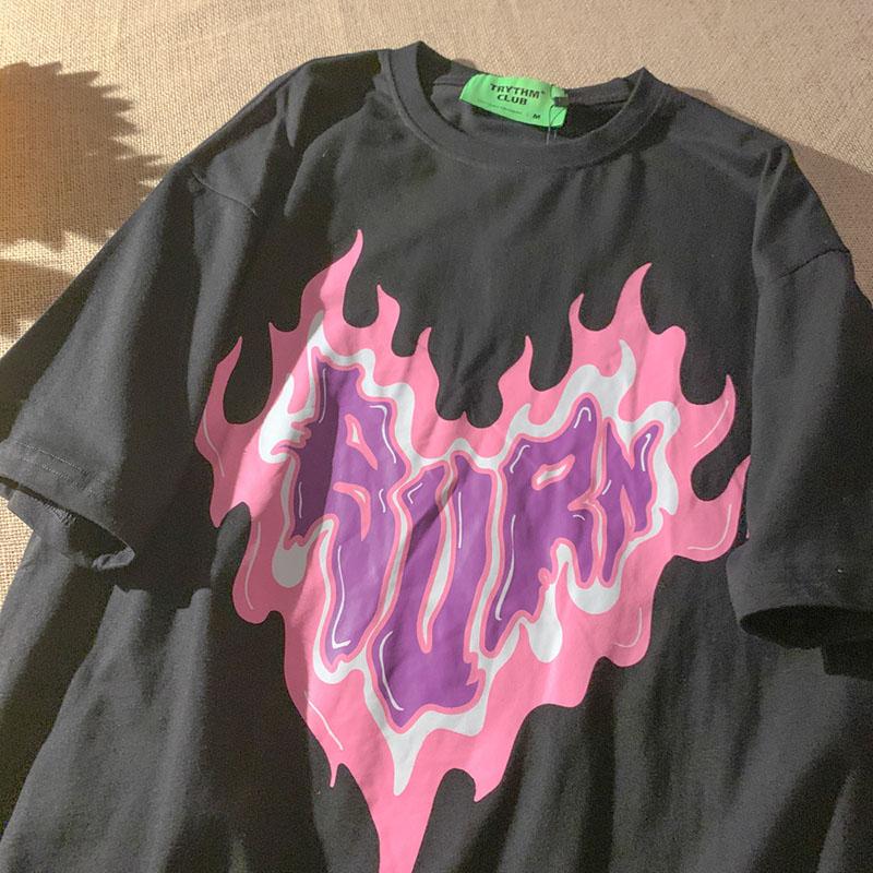 Women' T-Shirt Kpop Streetwear Harajuku Ins Casual Grunge Heart Graphic Loose O-neck Women Summer Fashion Y2k Hip Hop Punk Tops, Bai01
Women' T-Shirt Kpop Streetwear Harajuku Ins Casual Grunge Heart Graphic Loose O-neck Women Summer Fashion Y2k Hip Hop Punk Tops, Bai01