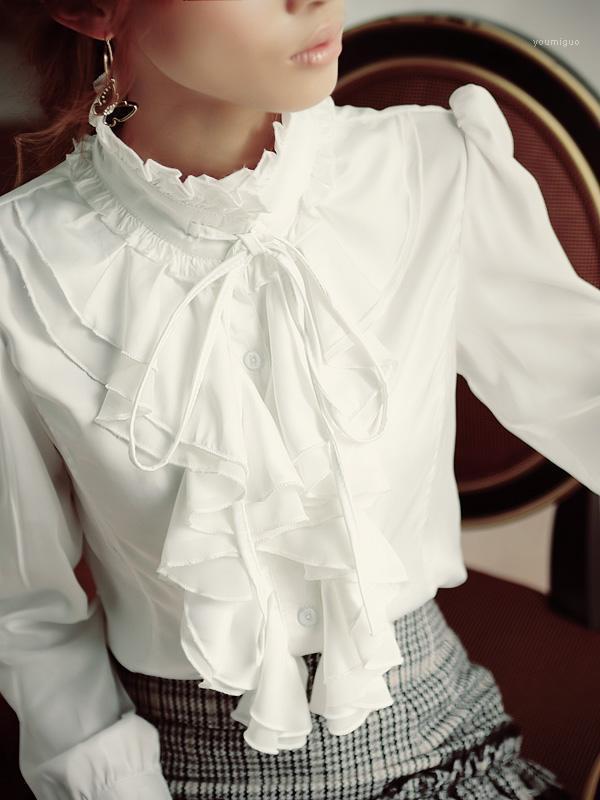 Women' Blouses & Shirts Noble Elegant Bowtie Ruffles Stand Collar Satin Blouse Women Classic Fashion OL Slim High Quality, 1020 black
Women' Blouses & Shirts Noble Elegant Bowtie Ruffles Stand Collar Satin Blouse Women Classic Fashion OL Slim High Quality, 1020 black