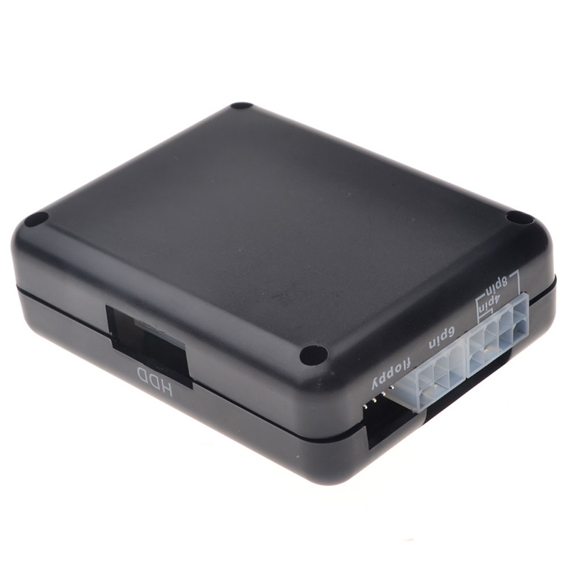 Black PC ATX BTX ITX Power Supply Tester 24 Pin Computer Diagnostic Tool Power Measuring LED Instrument Diagnostic Tool Testing