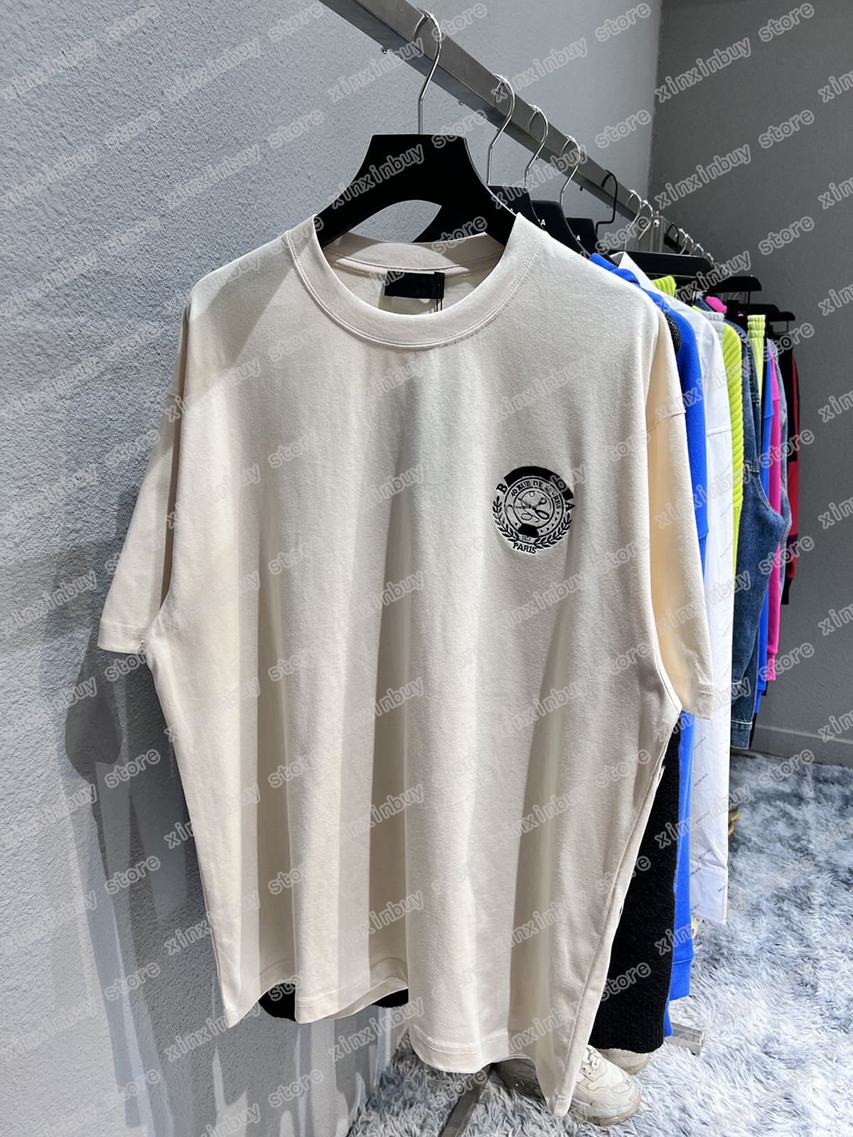 22ss Men Women Designers T-Shirts tee Paris scissors Ear Wheat print short sleeve Man Crew Neck Streetwear black xinxinbuy XS-L, Multi
22ss Men Women Designers T-Shirts tee Paris scissors Ear Wheat print short sleeve Man Crew Neck Streetwear black xinxinbuy XS-L, Multi