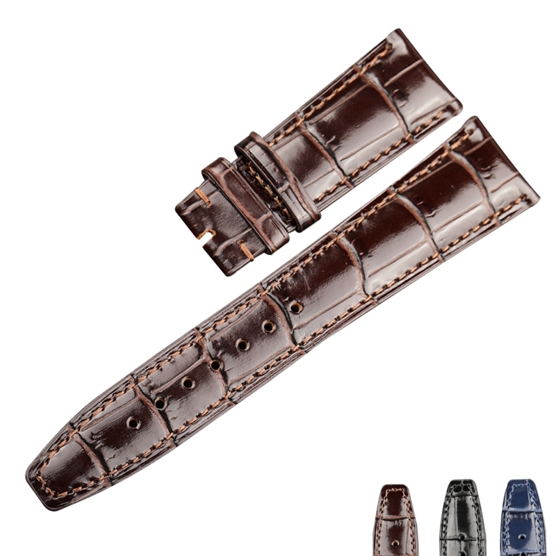 20mm 22mm Italian Cowhide Watch Strap Needle Folding Buckle Clasp Leather band Suitable for IWC PORTUGIESER Series 220617