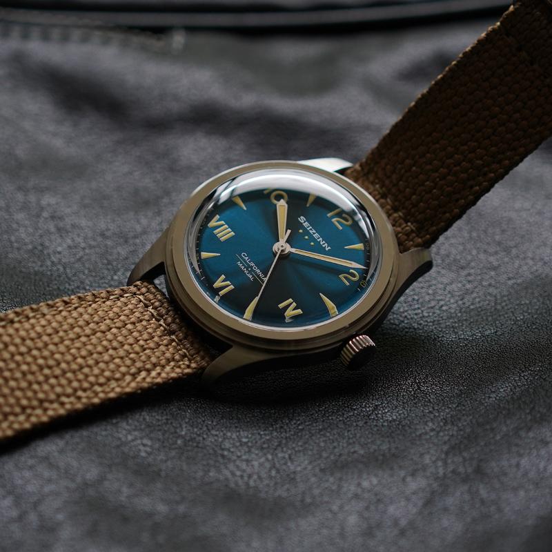 Wristwatches California Dial Manual Winding Watch Enamel Vintage Field Army Seizenn Mens Mechanical LuminousWristwatches, W10b
Wristwatches California Dial Manual Winding Watch Enamel Vintage Field Army Seizenn Mens Mechanical LuminousWristwatches, W10b