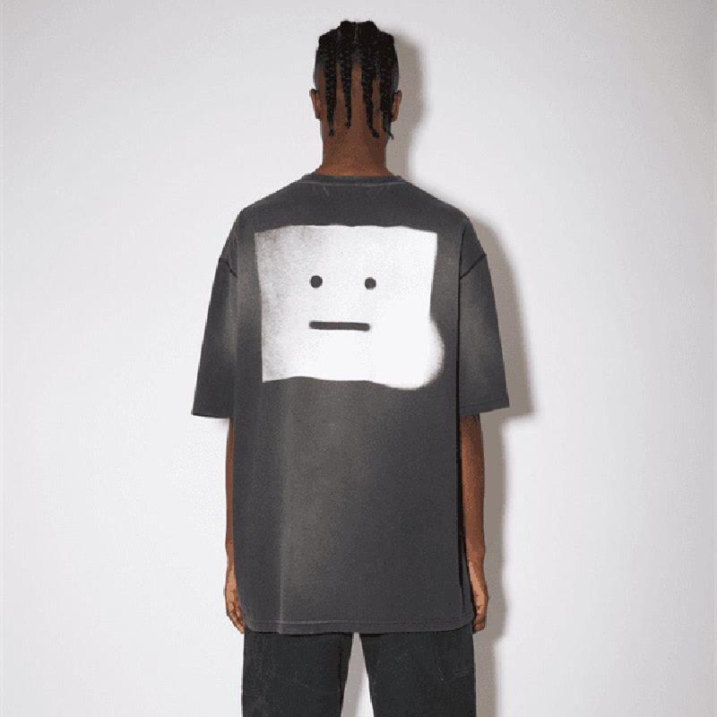 Men and Women T Shirts Printed Acne Studios Square Expression Short-sleeved T-shirt Cotton Round Neck Loose Tees, Black
Men and Women T Shirts Printed Acne Studios Square Expression Short-sleeved T-shirt Cotton Round Neck Loose Tees, Black