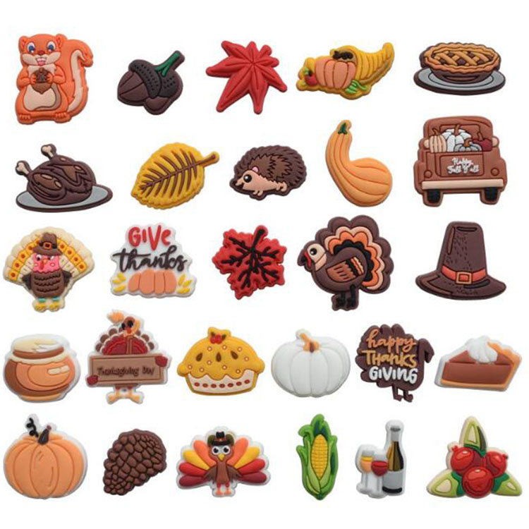 Thanksgiving series cartoon croc shoe charms hole garden shoe flower clog charm bracelet wristband decoration buckle button gift
Thanksgiving series cartoon croc shoe charms hole garden shoe flower clog charm bracelet wristband decoration buckle button gift
