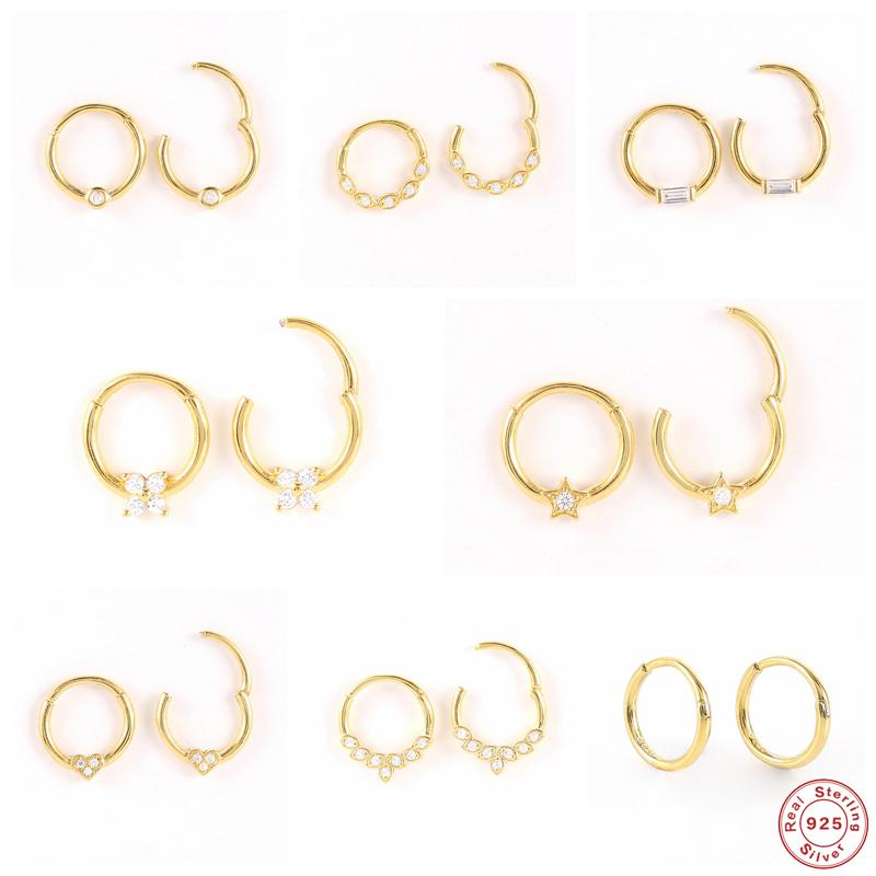 Hoop & Huggie Aide 925 Sterling Silver White Zircon Star Flower Cartilage Earrings For Women Circle Piercing Pendientes Ear Bone BuckleHoop
Hoop & Huggie Aide 925 Sterling Silver White Zircon Star Flower Cartilage Earrings For Women Circle Piercing Pendientes Ear Bone BuckleHoop