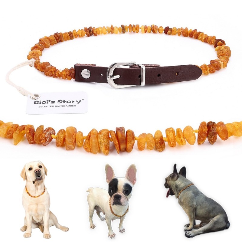 Baltic Amber Flea and Tick Collar with Adjustable Leather Strap for Dogs Cats Lab Tested 220722
Baltic Amber Flea and Tick Collar with Adjustable Leather Strap for Dogs Cats Lab Tested 220722