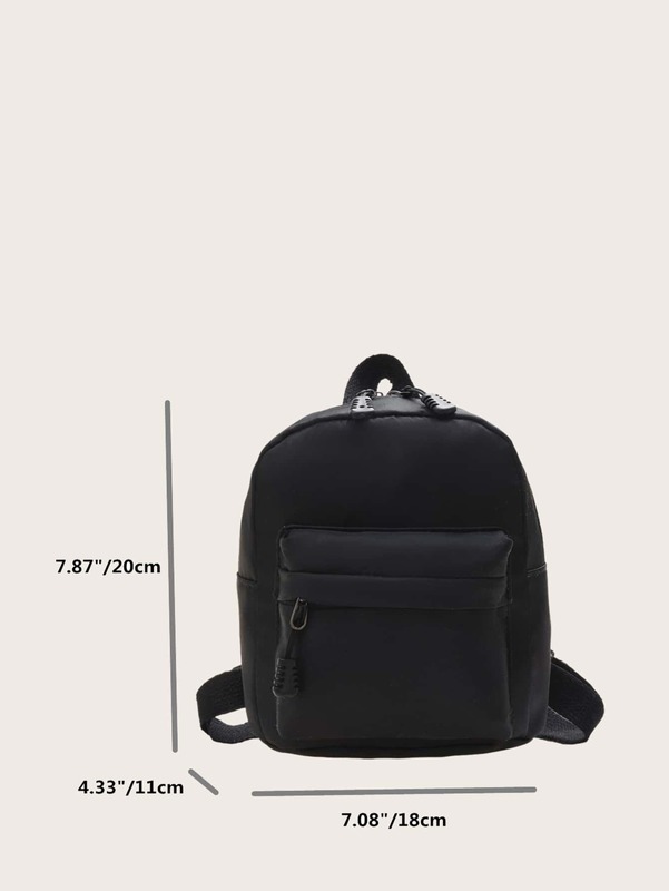 Kids Minimalist Double Zipper Backpack SHE