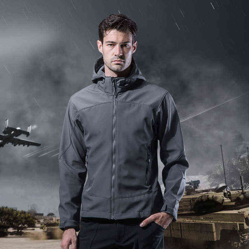 Outdoor Militar Tactical Waterproof 75D Fleece Lining Soft Shell Charge Clothes Unisex Hiking Camping Fishing Loose Coat T220811, Black
Outdoor Militar Tactical Waterproof 75D Fleece Lining Soft Shell Charge Clothes Unisex Hiking Camping Fishing Loose Coat T220811, Black