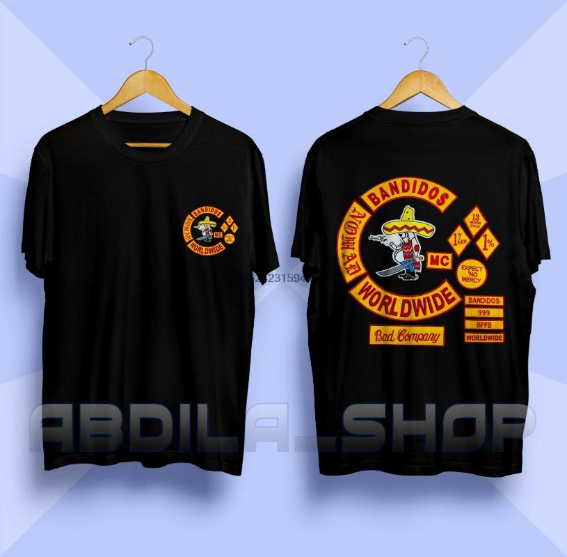 Men's T-Shirts Bandidos MC Logo Nomad Worldwide Motorcycle Club T-Shirt Black White Size S-3XL, 0303720-gray
Men's T-Shirts Bandidos MC Logo Nomad Worldwide Motorcycle Club T-Shirt Black White Size S-3XL, 0303720-gray