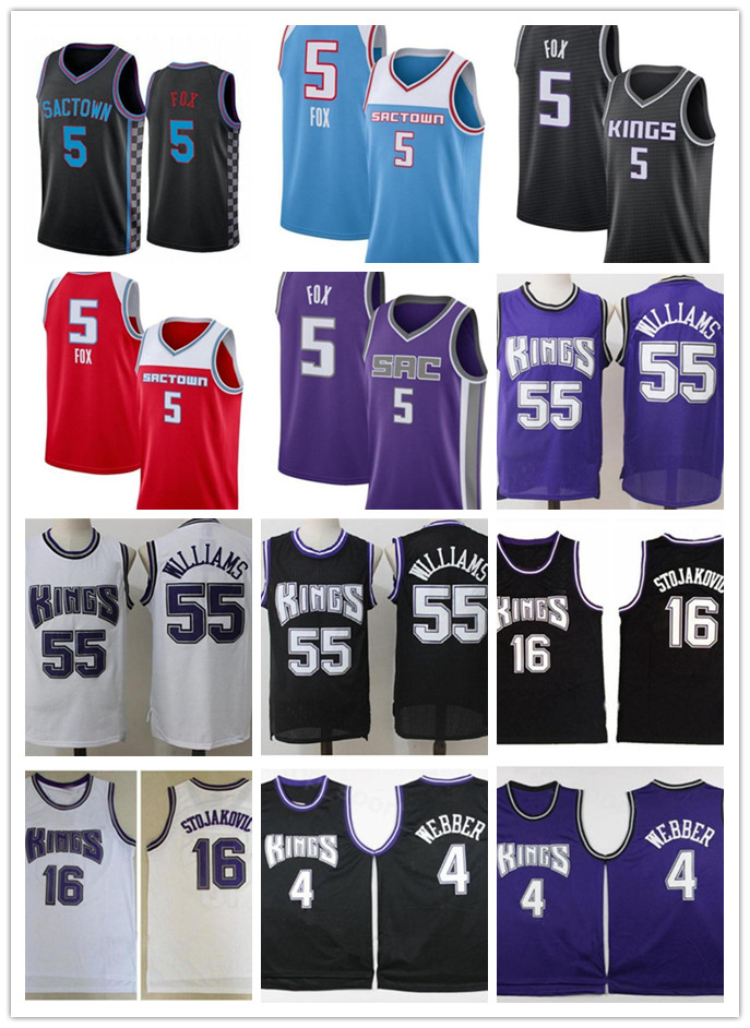 2022 new Retro Basketball Jerseys Peja 16 Stojakovic De Aaron 5 Fox Jason 55 Williams Chris Webber City Jersey Men Edition Vintage Black Purple White
2022 new Retro Basketball Jerseys Peja 16 Stojakovic De Aaron 5 Fox Jason 55 Williams Chris Webber City Jersey Men Edition Vintage Black Purple White