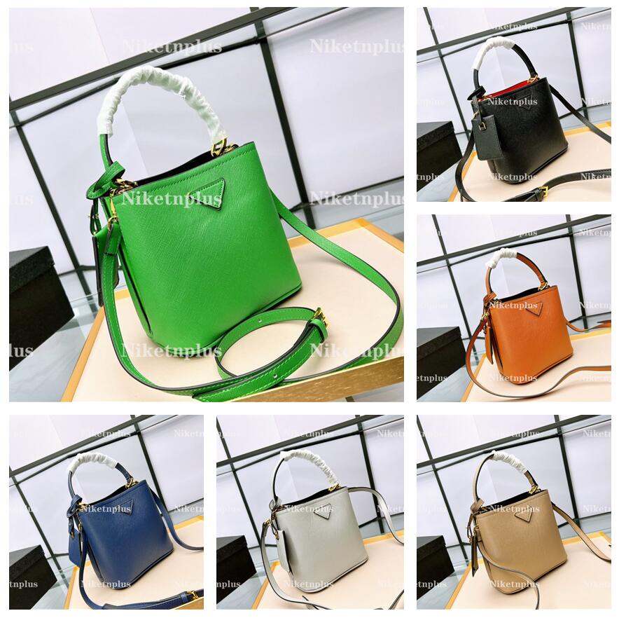 Saffiano Leather Bucket Bags Women Luxury Designer Handbag Brand Shoulder Bag Triangle Logo Crossbody Tote, #1
Saffiano Leather Bucket Bags Women Luxury Designer Handbag Brand Shoulder Bag Triangle Logo Crossbody Tote, #1