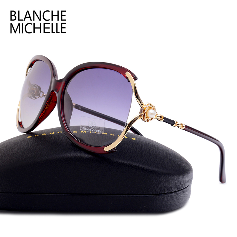 Blanche Michelle Women Sunglasses Polarized UV400 Brand Designer High Quality Gradient Sun Glasses Female oculos With Box 220407
