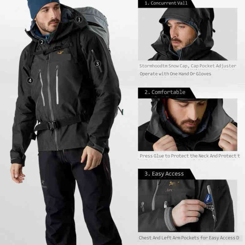 High Quality Sports Hooded Jacket New Hard Shell Gortex Fifth Generation Waterproof Windproof Outdoor Brand Arc Embroidered Adventure, Taraso blue
High Quality Sports Hooded Jacket New Hard Shell Gortex Fifth Generation Waterproof Windproof Outdoor Brand Arc Embroidered Adventure, Taraso blue