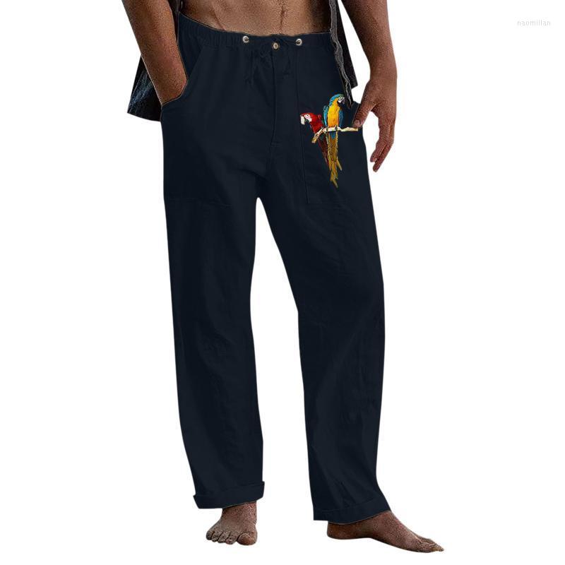 Men's Pants Male Casual Parrot Printed Trouser Full Length Button Pocket Drawstring Pant TrouserMen's Naom22, Dark blue
Men's Pants Male Casual Parrot Printed Trouser Full Length Button Pocket Drawstring Pant TrouserMen's Naom22, Dark blue