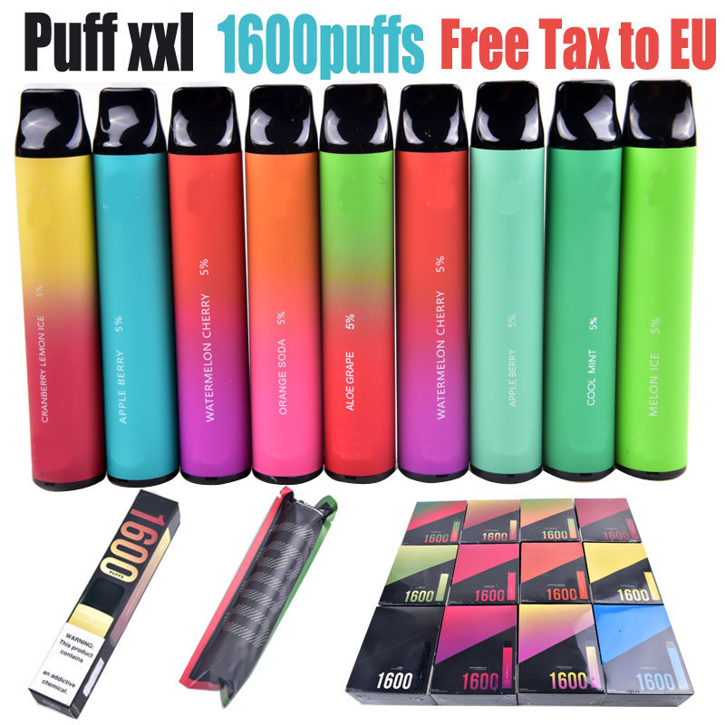 E cigarettes PUFF XXL Vape Pen 1600 Puffs Disposable Vape starter Kit Pre-filled 6.5ml Pod Smoking oil Cartridges 1000mAh Battery
E cigarettes PUFF XXL Vape Pen 1600 Puffs Disposable Vape starter Kit Pre-filled 6.5ml Pod Smoking oil Cartridges 1000mAh Battery