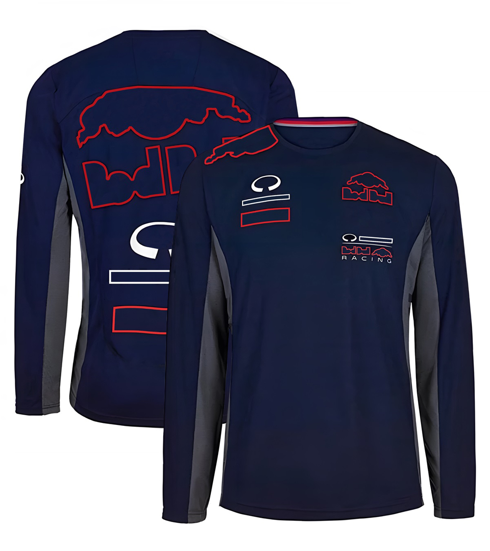 Formula 1 Team Driver T-shirt 2022 F1 Racing Suit T-shirts Long Sleeve Motorsport Summer O Neck Breathable T Shirt Motocross Jersey free sh
