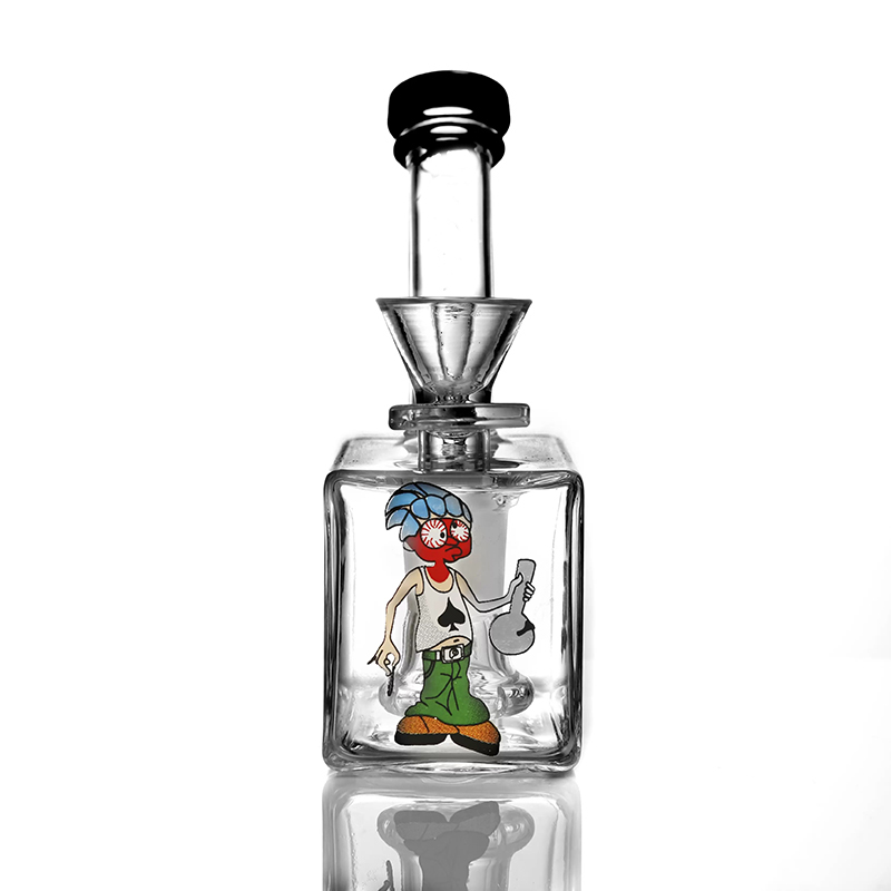 4.7 inches recatangular shape hookah Rick & Morty sticker dab rig with showerhead percolator and 14mm female joint
4.7 inches recatangular shape hookah Rick & Morty sticker dab rig with showerhead percolator and 14mm female joint