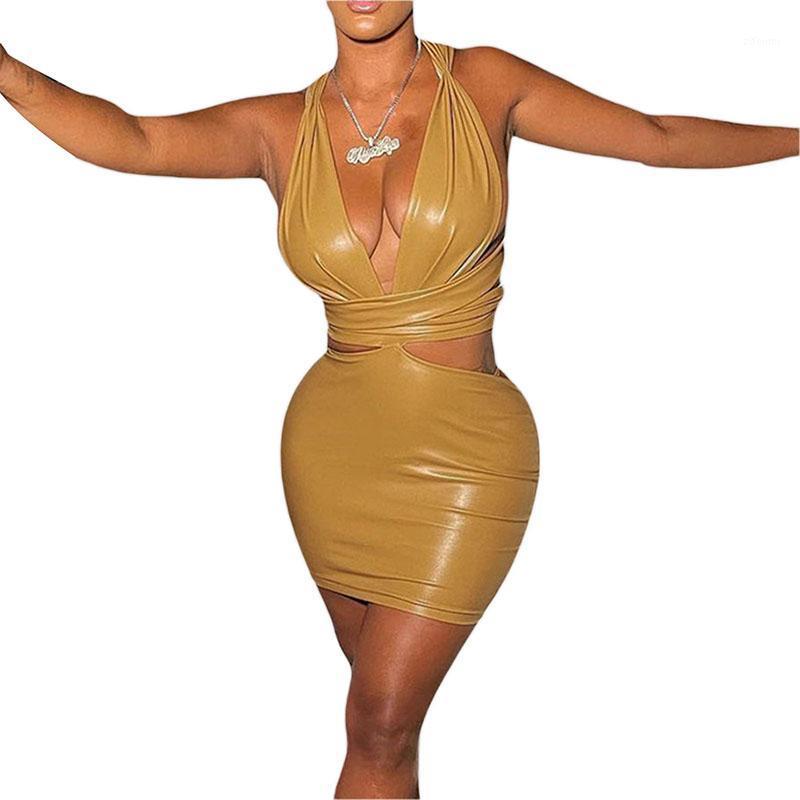 Casual Dresses Women Dress Sleeveless Off Shoulder Hanging Neck Leather Midi Street Party Short Summer Sling, Black
Casual Dresses Women Dress Sleeveless Off Shoulder Hanging Neck Leather Midi Street Party Short Summer Sling, Black