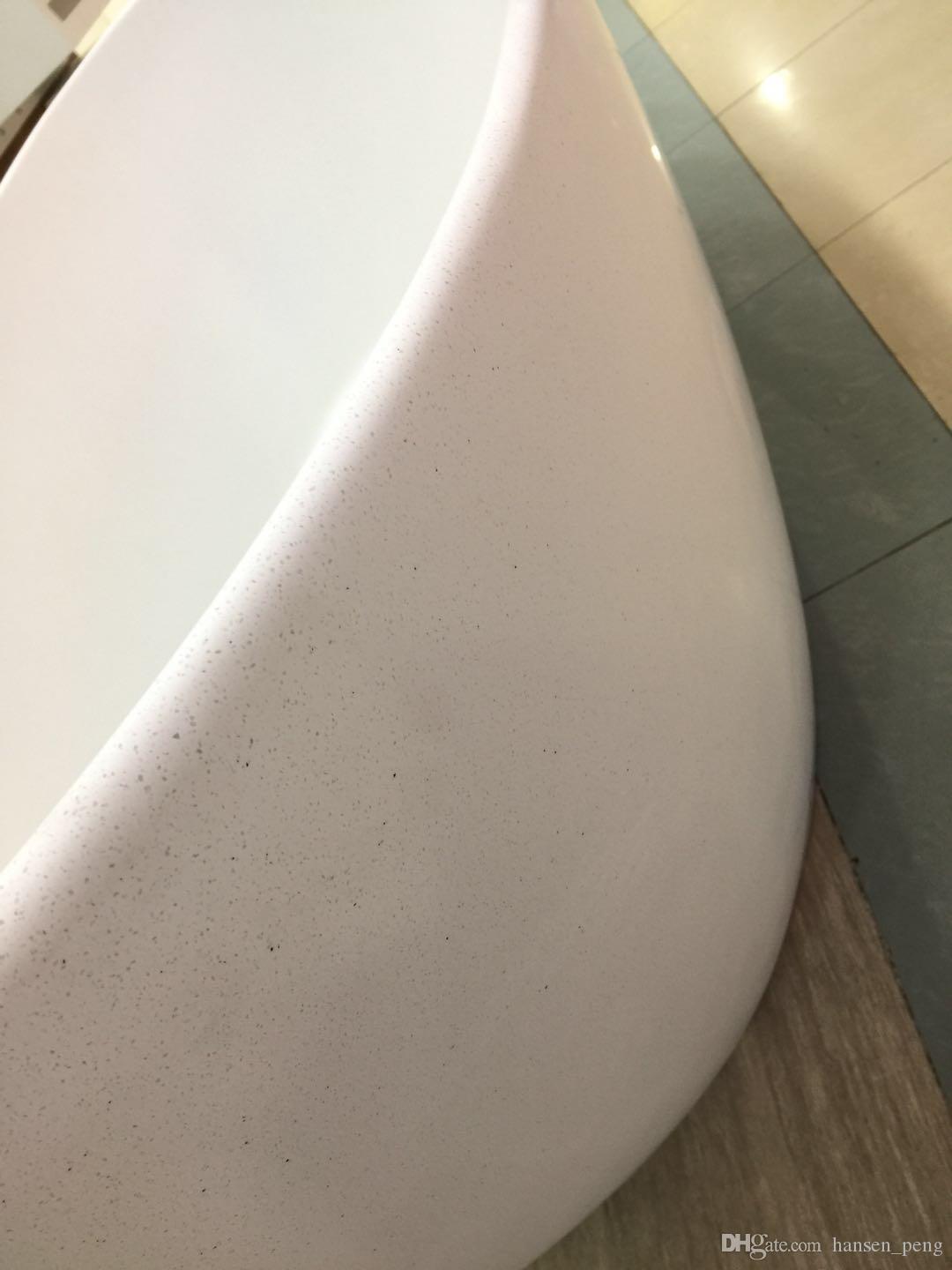 64.1" Spacious Corian Acrylic Soaker Tub for Relaxation | Modern Design & Durable Material 6505