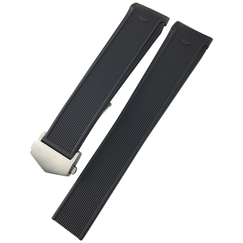 20mm 22mm Rubber Silicone Watch Strap Waterproof Bracelet Watchband for TAG HEUER AQUARACER 300 WAY201B CALIBRE 5 Accessories 220627