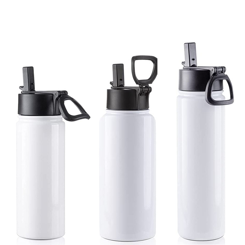 Sublimation Blank Tumbler Stainless Steel 18 25 32 OZ Water Bottle Vacuum Flask with Straw and Portable Handle
Sublimation Blank Tumbler Stainless Steel 18 25 32 OZ Water Bottle Vacuum Flask with Straw and Portable Handle