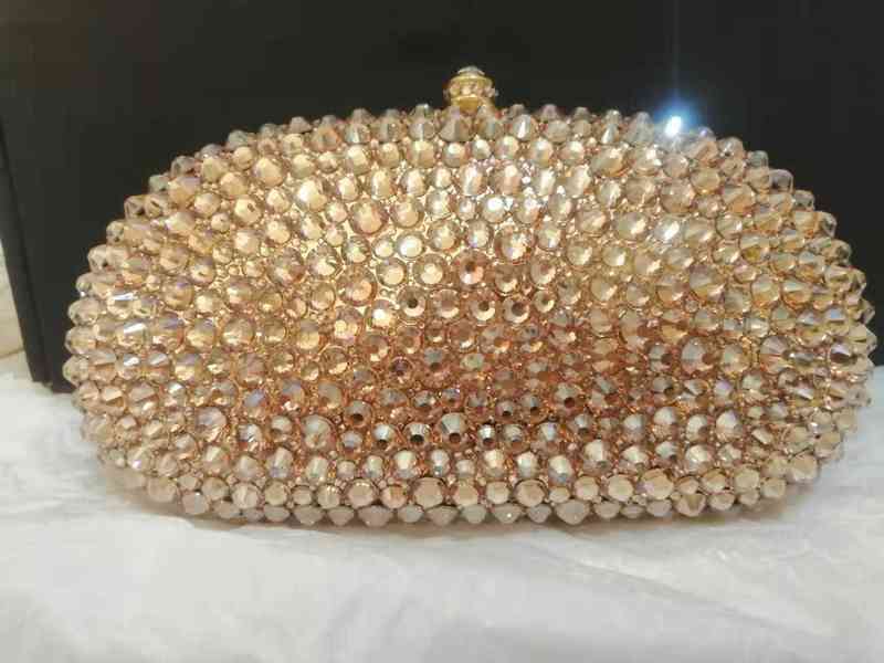 NXY Evening Bag Xiyuan Lady Ab Silver Shinny Crystal Evening Bags for Women Wedding Party Stones Gold Clutch Bag Purse Rhinestone Clutches Bags 0118