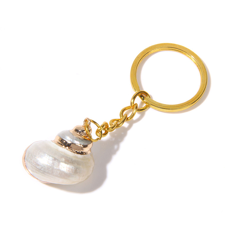 Bohemia Shell Keychain For Women Handbag Hangle Car Key Holder Conch KeyRing Jewelry Accessories Beach Souvenir Gift