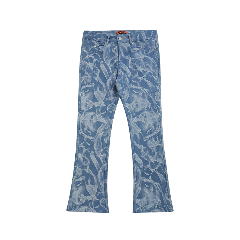 High Street Full Flower Print Patchwork Washed Jeans Pants for Male and Female Retro Straight Baggy Casual Flare Denim Trousers
High Street Full Flower Print Patchwork Washed Jeans Pants for Male and Female Retro Straight Baggy Casual Flare Denim Trousers