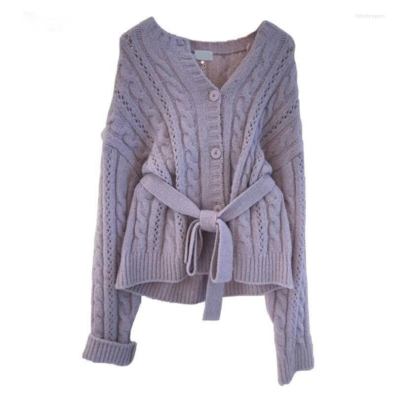 Women's Knits & Tees Autumn Single Breasted O-neck Jacket Kintwear Women Knit Cardigan Twist Korean Sashes Slim Waist Sweater Winter Coat Fa, Purple
Women's Knits & Tees Autumn Single Breasted O-neck Jacket Kintwear Women Knit Cardigan Twist Korean Sashes Slim Waist Sweater Winter Coat Fa, Purple