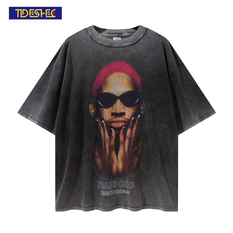 Tideshec Cool Men Cotton DennisRodman Portrait T Shirt Short Sleeve Crew Neck Graphic Fashion T Shirts Hip Hop Streetwear Tee 220729, Black
Tideshec Cool Men Cotton DennisRodman Portrait T Shirt Short Sleeve Crew Neck Graphic Fashion T Shirts Hip Hop Streetwear Tee 220729, Black