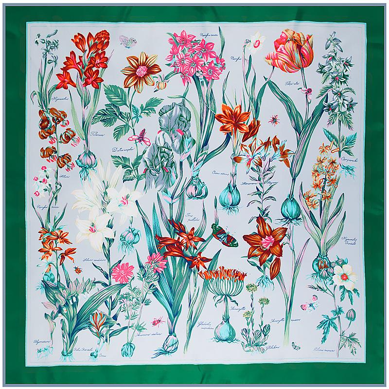 Scarves POBING 100% Silk Scarf Floral Print Woman Scarves&Wraps Square Foulards Big Hijab Lady Neckerchief Female Headband 130*130CM
Scarves POBING 100% Silk Scarf Floral Print Woman Scarves&Wraps Square Foulards Big Hijab Lady Neckerchief Female Headband 130*130CM