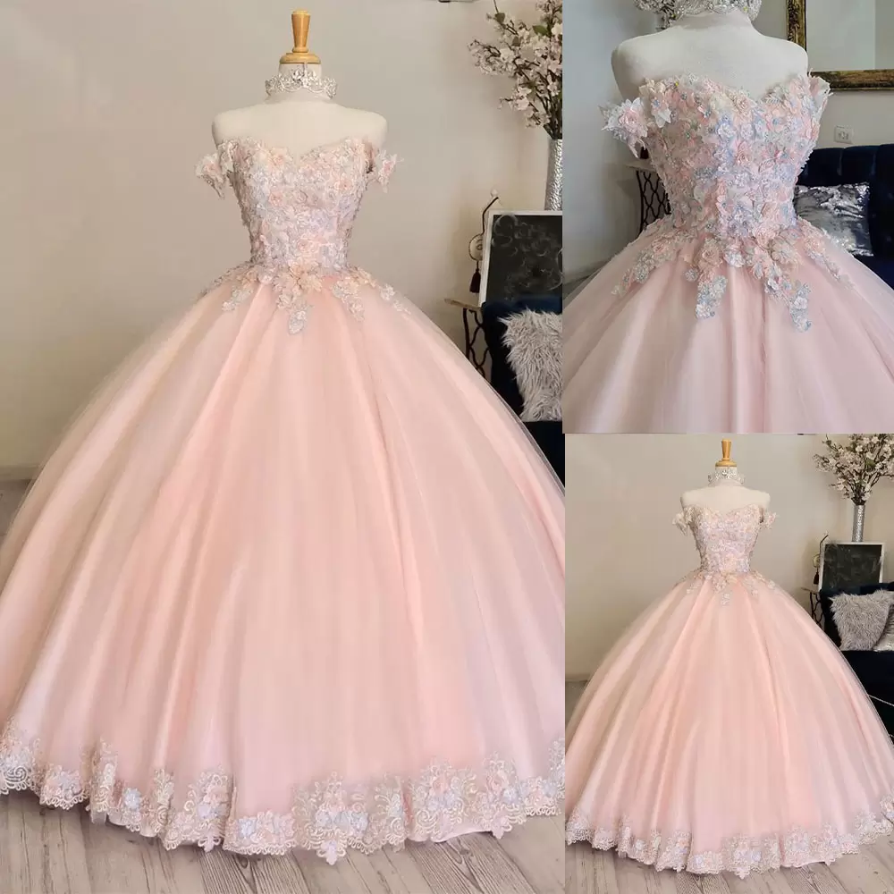 Pink Ballgown Quinceanera Dresses with 3D Floral Lace Applique Off the Shoulder Pageant Sweet 16 Birthday Party Prom Gowns Custom Made vestidos, Orange
Pink Ballgown Quinceanera Dresses with 3D Floral Lace Applique Off the Shoulder Pageant Sweet 16 Birthday Party Prom Gowns Custom Made vestidos, Orange