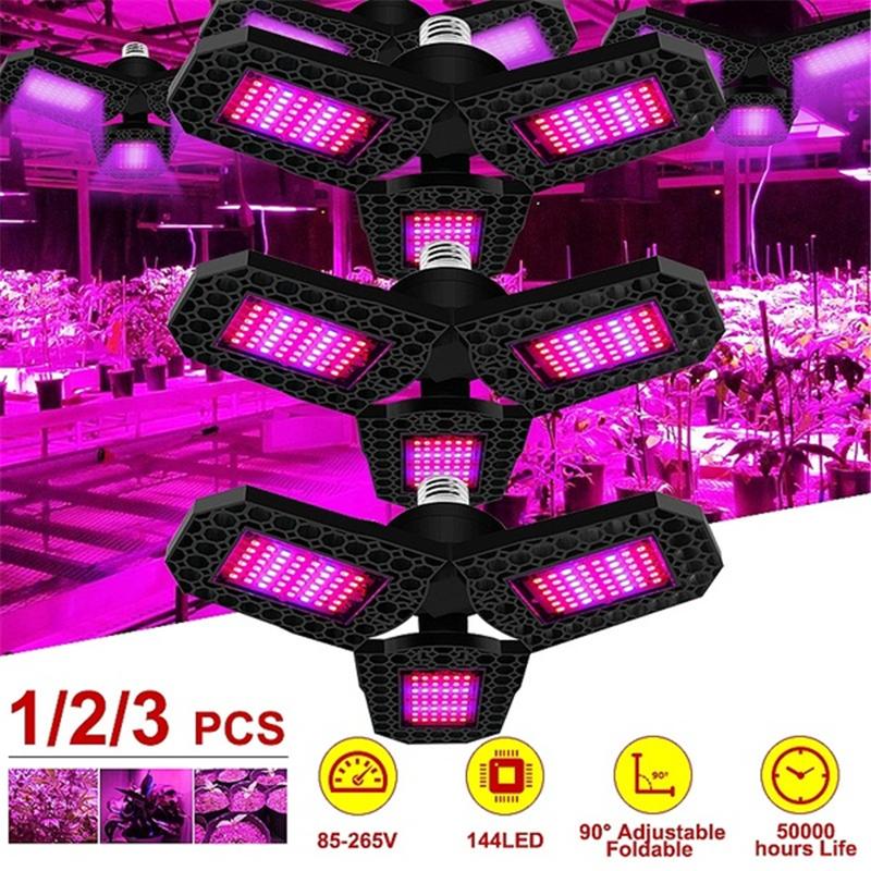 Grow Lights 1/2/3PCs 144 LED Light Full Spectrum For Indoor Plants Veg And Flower Lamp 90 Adjustable Foldable Board E27
Grow Lights 1/2/3PCs 144 LED Light Full Spectrum For Indoor Plants Veg And Flower Lamp 90 Adjustable Foldable Board E27