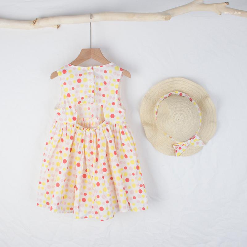 Girl's Dresses 2022 Kids Girls Princess Summer Fashion Baby Girl Polka Dot Costumes Holiday Beach Casual Clothing With Straw Hat, Ax1936white
Girl's Dresses 2022 Kids Girls Princess Summer Fashion Baby Girl Polka Dot Costumes Holiday Beach Casual Clothing With Straw Hat, Ax1936white