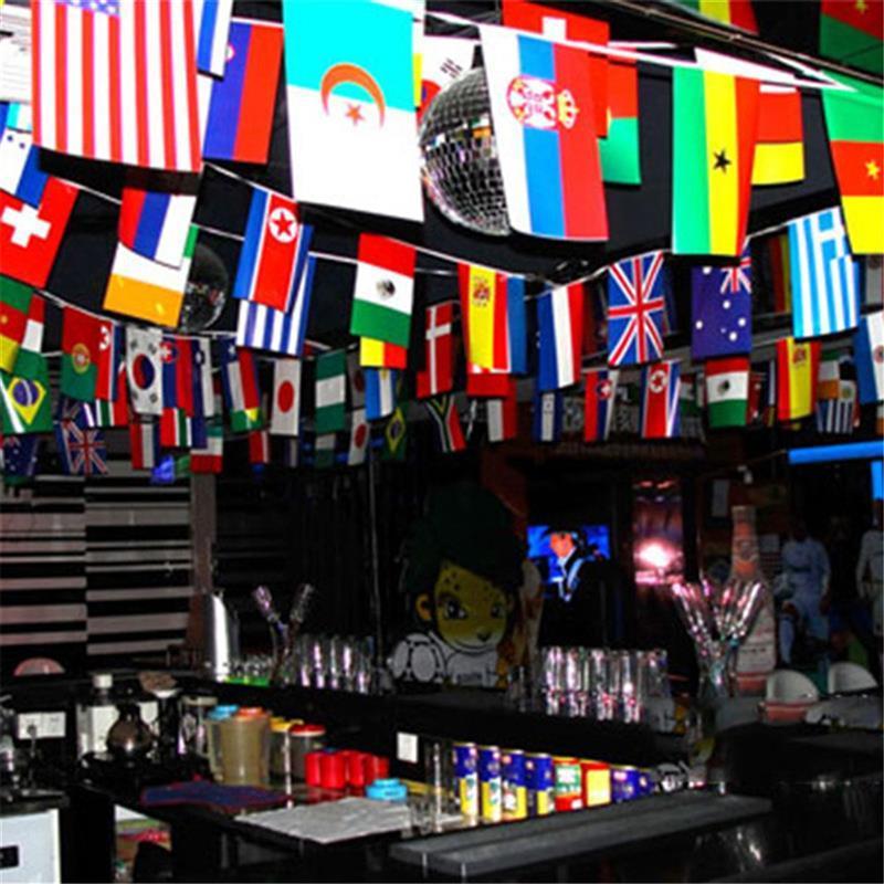 100/200 Fashion Countries National Flags Banner International World Flags String Flags Bunting Banner For Party Decorations 220719