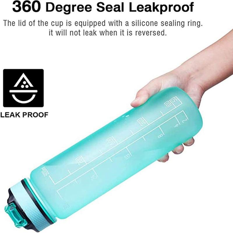 Water Bottles 32OZ Portable Bottle Motivational Sports With Time Maker Leak-proof Cup For Outdoor Sport Fitness BPA Free