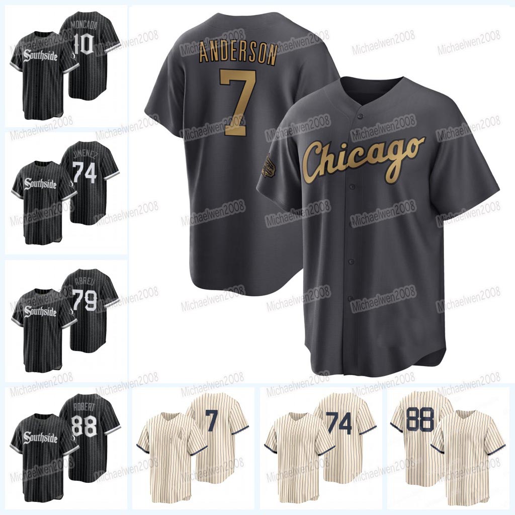 White Sox 2022 All Star Jersey Tim Anderson Chicago Yoan Moncada Jose Abreu Eloy Jimenez Luis Robert Jose Ruiz Lucas Giolito Matt Foster Gavin Sheets Andrew Vaughn, Men cool base
White Sox 2022 All Star Jersey Tim Anderson Chicago Yoan Moncada Jose Abreu Eloy Jimenez Luis Robert Jose Ruiz Lucas Giolito Matt Foster Gavin Sheets Andrew Vaughn, Men cool base