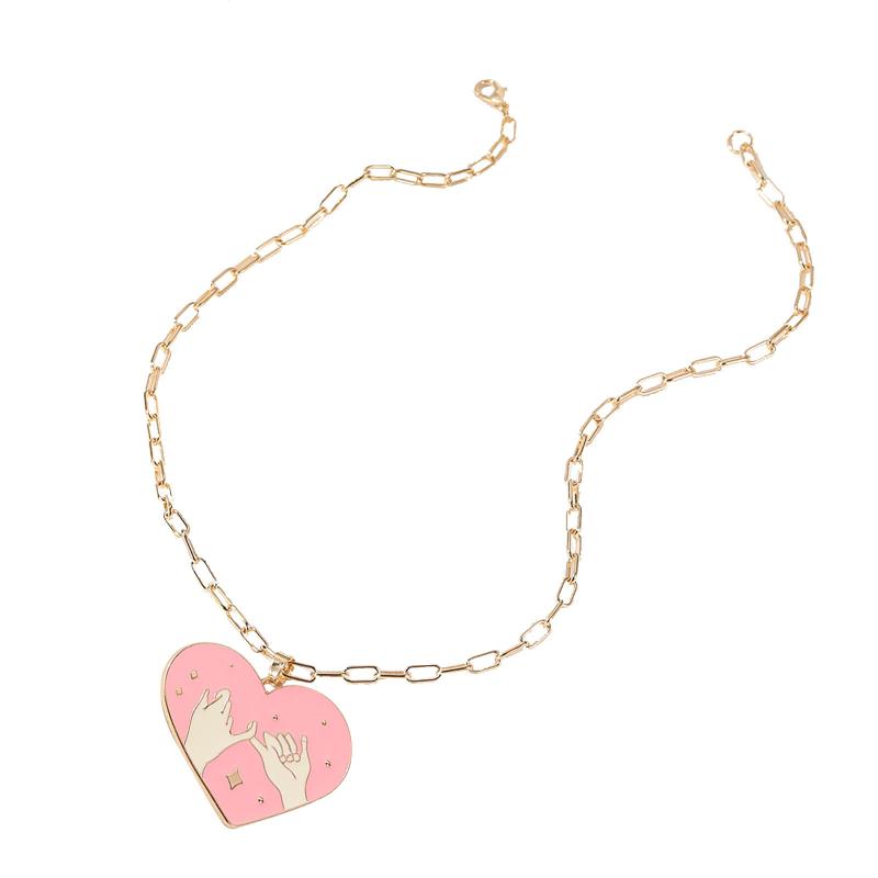 Chains Oil Hook Drops Chain Pendant Large Clavicle Couple Cartoon Personality Love Necklaces & Pendants
Chains Oil Hook Drops Chain Pendant Large Clavicle Couple Cartoon Personality Love Necklaces & Pendants
