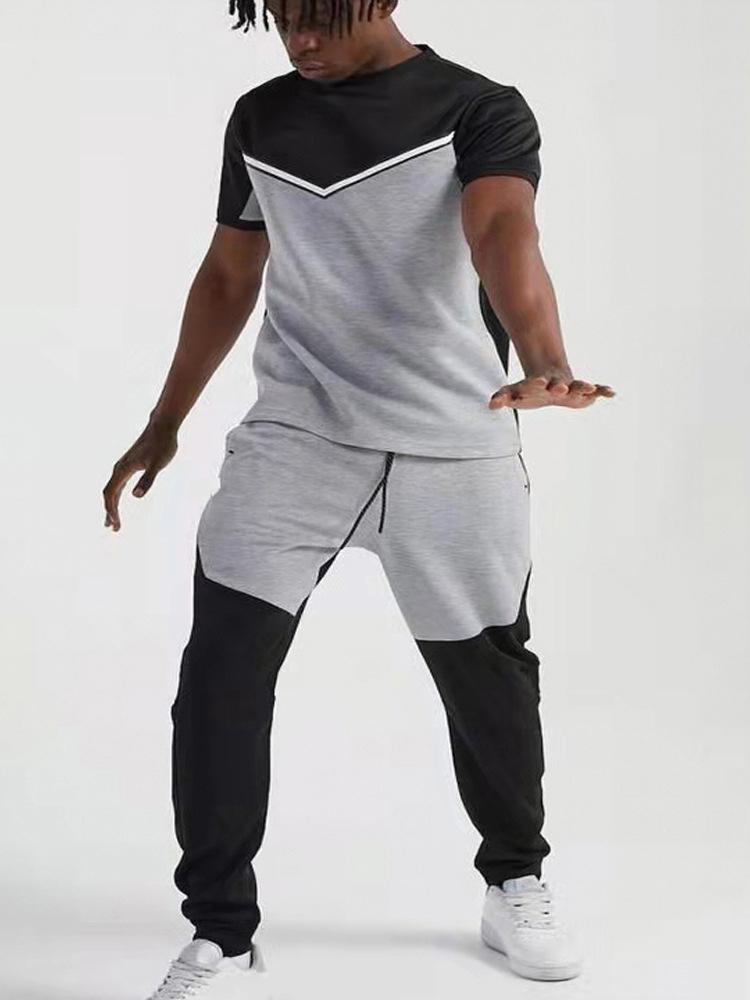 Men's Tracksuits Men Tracksuit Summer Casual Mens T-shirt Pants Suit Round Neck Short Sleeve Tops Elastic Waist Drawstring Pant Shorts, 02 patchwork
Men's Tracksuits Men Tracksuit Summer Casual Mens T-shirt Pants Suit Round Neck Short Sleeve Tops Elastic Waist Drawstring Pant Shorts, 02 patchwork