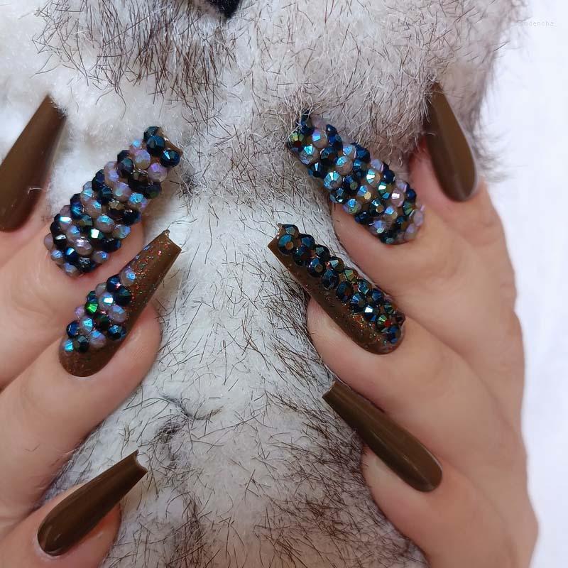 False Nails 24pcs ArmyGreen 2022 Latest Luxury Jewelry Ballet Coffin Fake Crystal Diamond Prud22, 1set
False Nails 24pcs ArmyGreen 2022 Latest Luxury Jewelry Ballet Coffin Fake Crystal Diamond Prud22, 1set