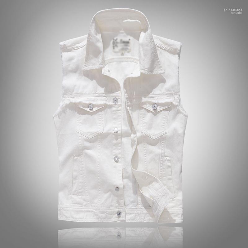 Men's Vests White Cotton Jean Casual Fashion Denim Vest Cowboy Sleeveless Jacket In Shoulder Blouse Plus Size 5XL Phin22
Men's Vests White Cotton Jean Casual Fashion Denim Vest Cowboy Sleeveless Jacket In Shoulder Blouse Plus Size 5XL Phin22