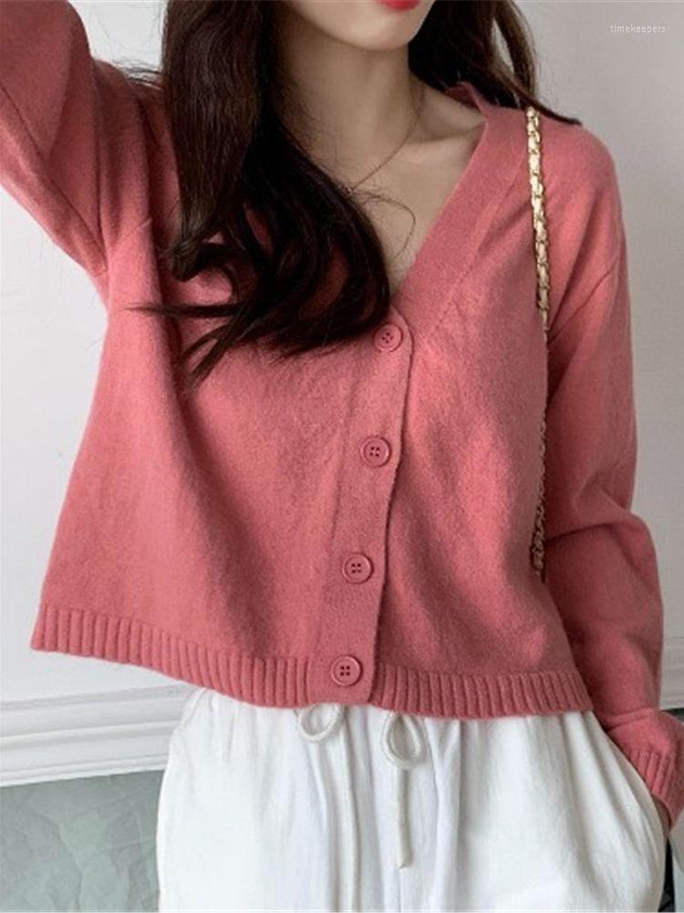 Women's Knits & Tees Female Spring Warm Long Sleeve Cardigan Women Basic Design V-neck Button Solid All-match Korean Style Fashion Time22, Coffee
Women's Knits & Tees Female Spring Warm Long Sleeve Cardigan Women Basic Design V-neck Button Solid All-match Korean Style Fashion Time22, Coffee