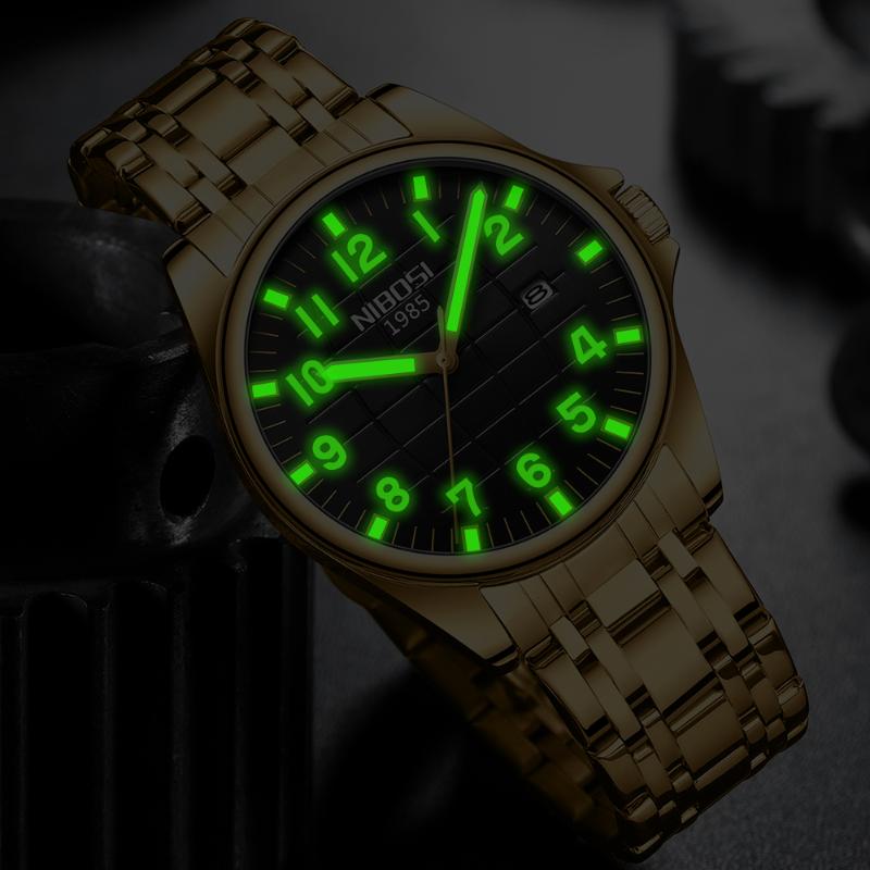 Wristwatches NIBOSI Top Brand Quartz Watch Men Waterproof Sport Military Wristwatch Business Stainless Steel Male Clock Reloj HombreWristwat, Black
Wristwatches NIBOSI Top Brand Quartz Watch Men Waterproof Sport Military Wristwatch Business Stainless Steel Male Clock Reloj HombreWristwat, Black