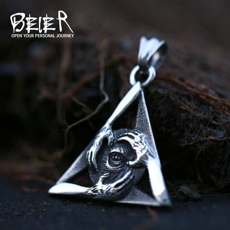 Pendant Necklaces Stainless Steel Religion Mystic Eye Of God Pyramid Disc Chain Necklace Men Jewelry BP8-674Pendant
Pendant Necklaces Stainless Steel Religion Mystic Eye Of God Pyramid Disc Chain Necklace Men Jewelry BP8-674Pendant